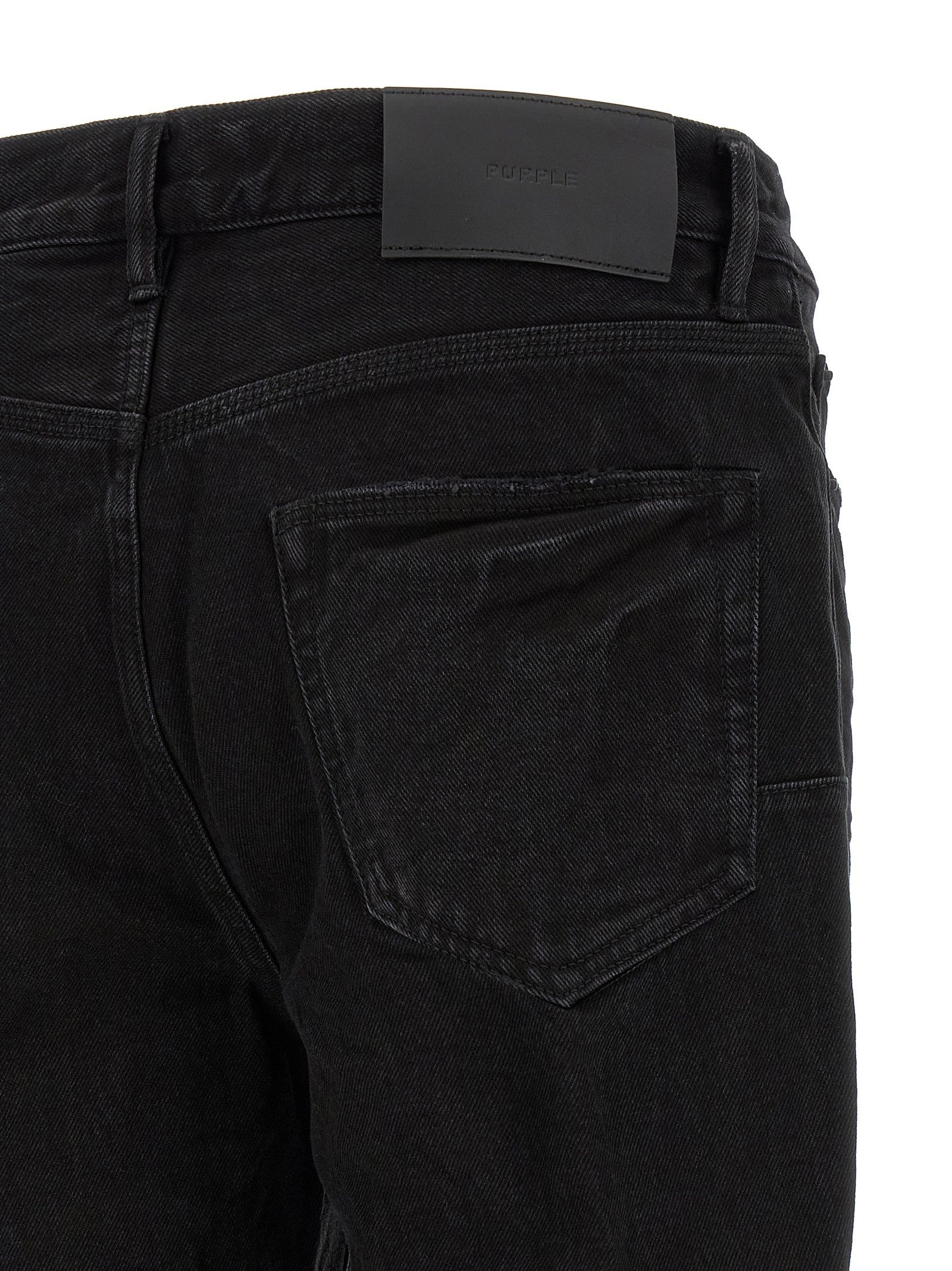 PURPLE BRAND Lancer Rip Jeans Black