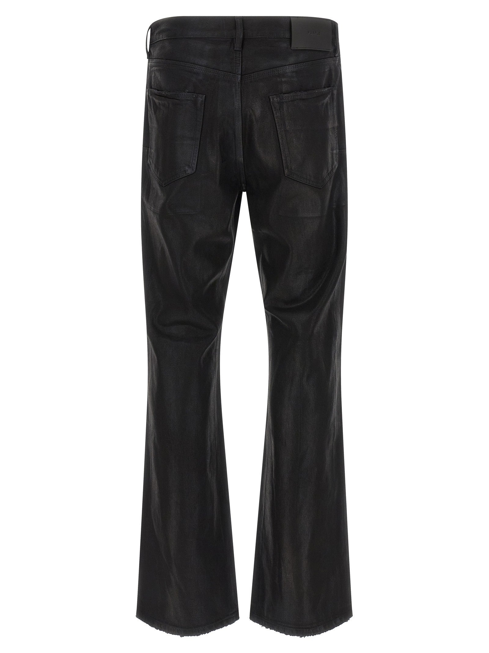 Purple Rinsed Foil Boot Jeans Black