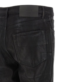 Purple Rinsed Foil Boot Jeans Black