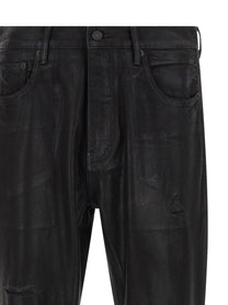 Purple Rinsed Foil Boot Jeans Black