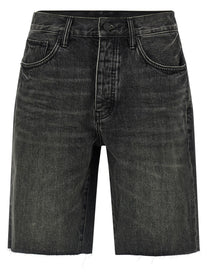 Purple Kamari Bermuda Shorts Black