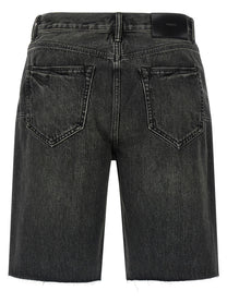 Purple Kamari Bermuda Shorts Black