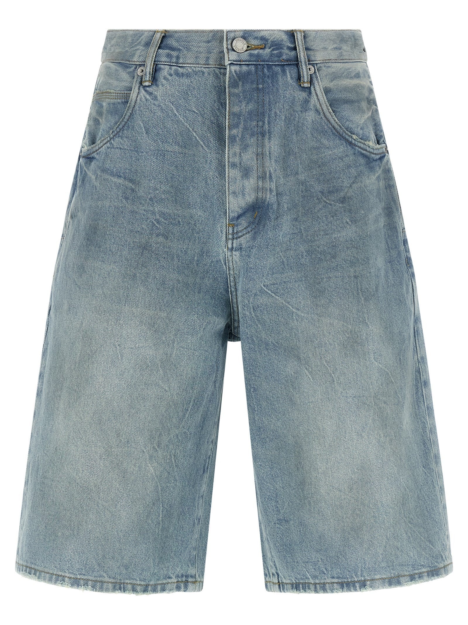 Purple Vintage Dust Bowl Bermuda Shorts Blue