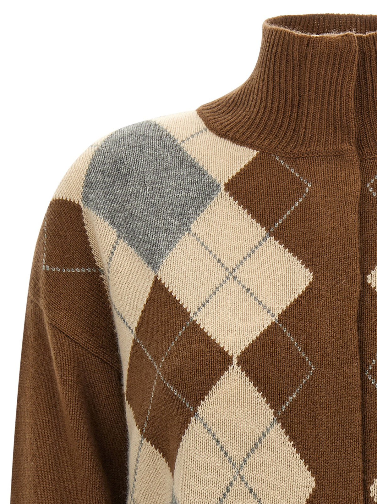 Max Mara Studio Pacche Cardigan Brown