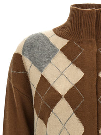 Max Mara Studio Pacche Cardigan Brown