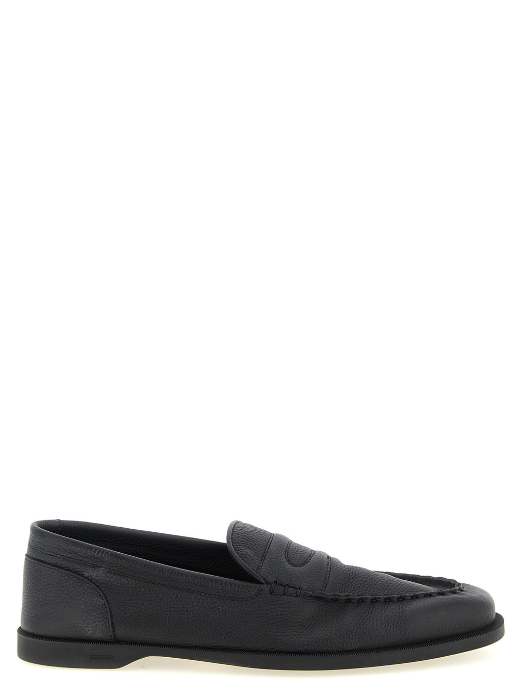 John Lobb Pace Light Grain Loafers Black