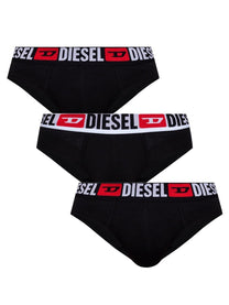 Diesel Men's Pack of Three Briefs Black