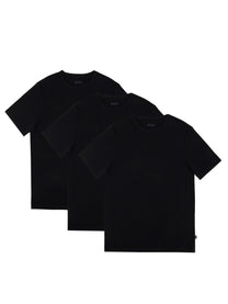 BOSS Men's Pack of Three Shirts Black