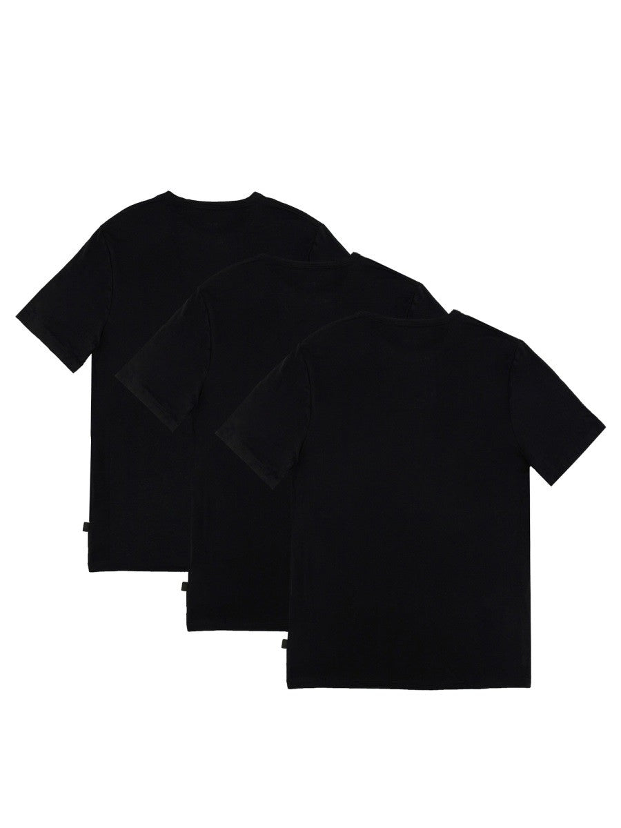 BOSS Men's Pack of Three Shirts Black