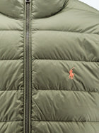 Polo Ralph Lauren Men's Packable Down Jacket Made from Recycled Materials Green, view 3
