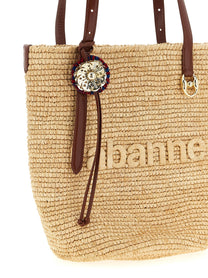 PACO RABANNE - PACO RABANNE - ’Natural Raffia Tote Bag’ shopping bag - Women’s Bags