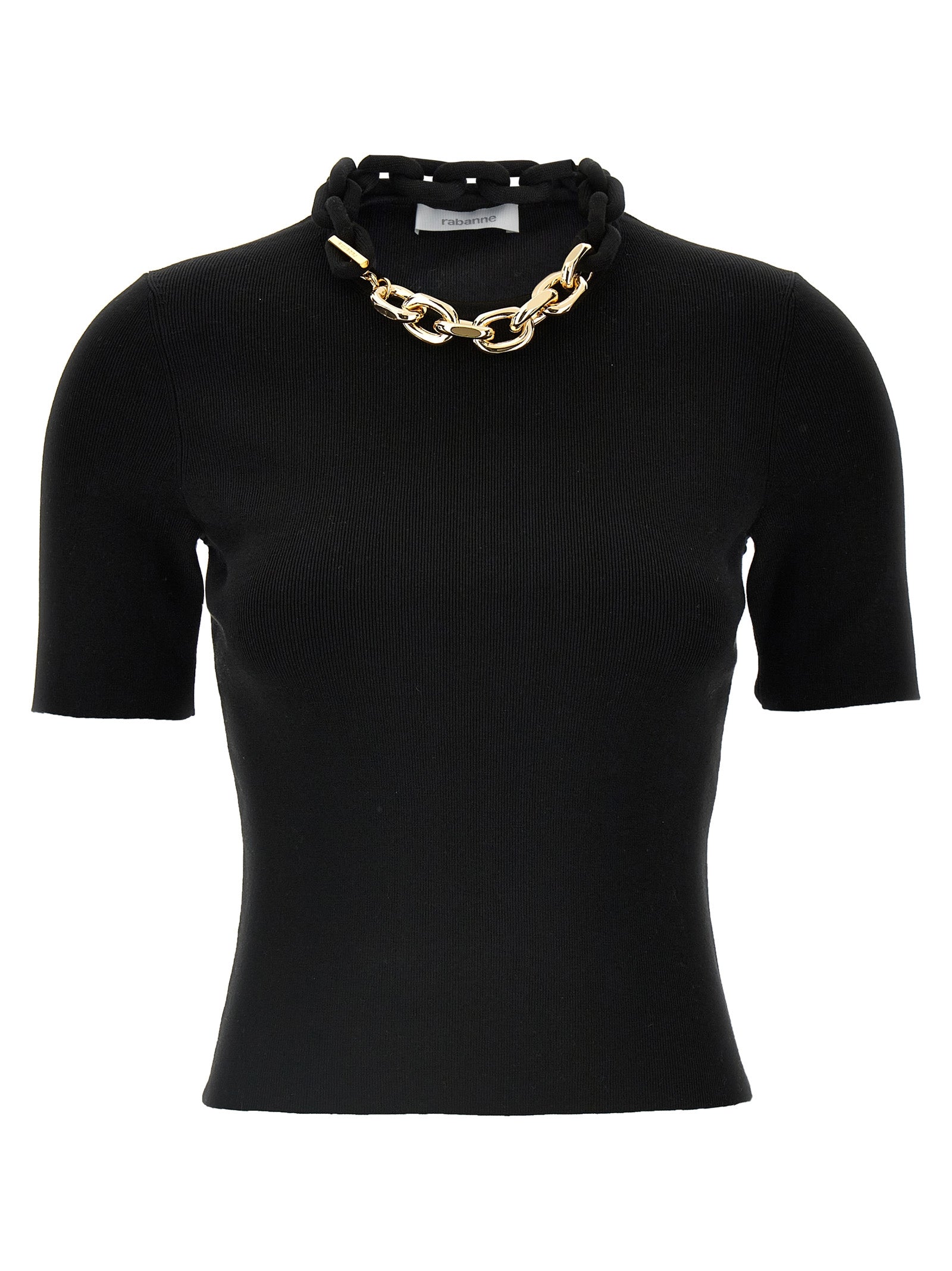 PACO RABANNE - PACO RABANNE - Chain T-shirt - Women’s Tops