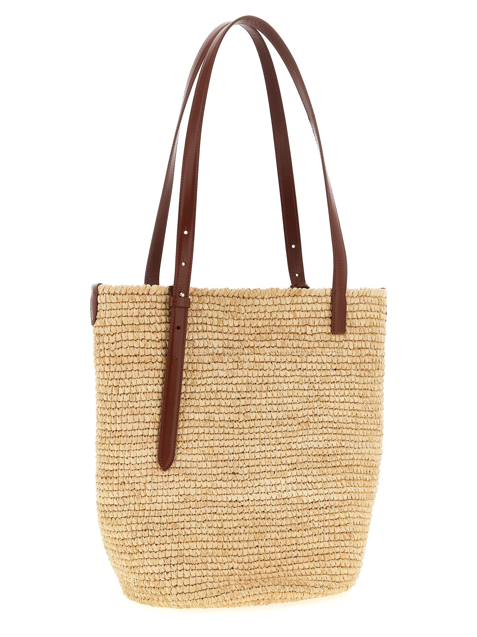 PACO RABANNE - PACO RABANNE - ’Natural Raffia Tote Bag’ shopping bag - Women’s Bags
