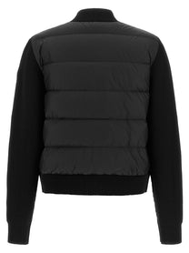 Moncler Padded Back Cardigan Black