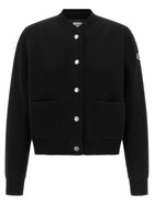 Moncler Padded Back Cardigan Black
