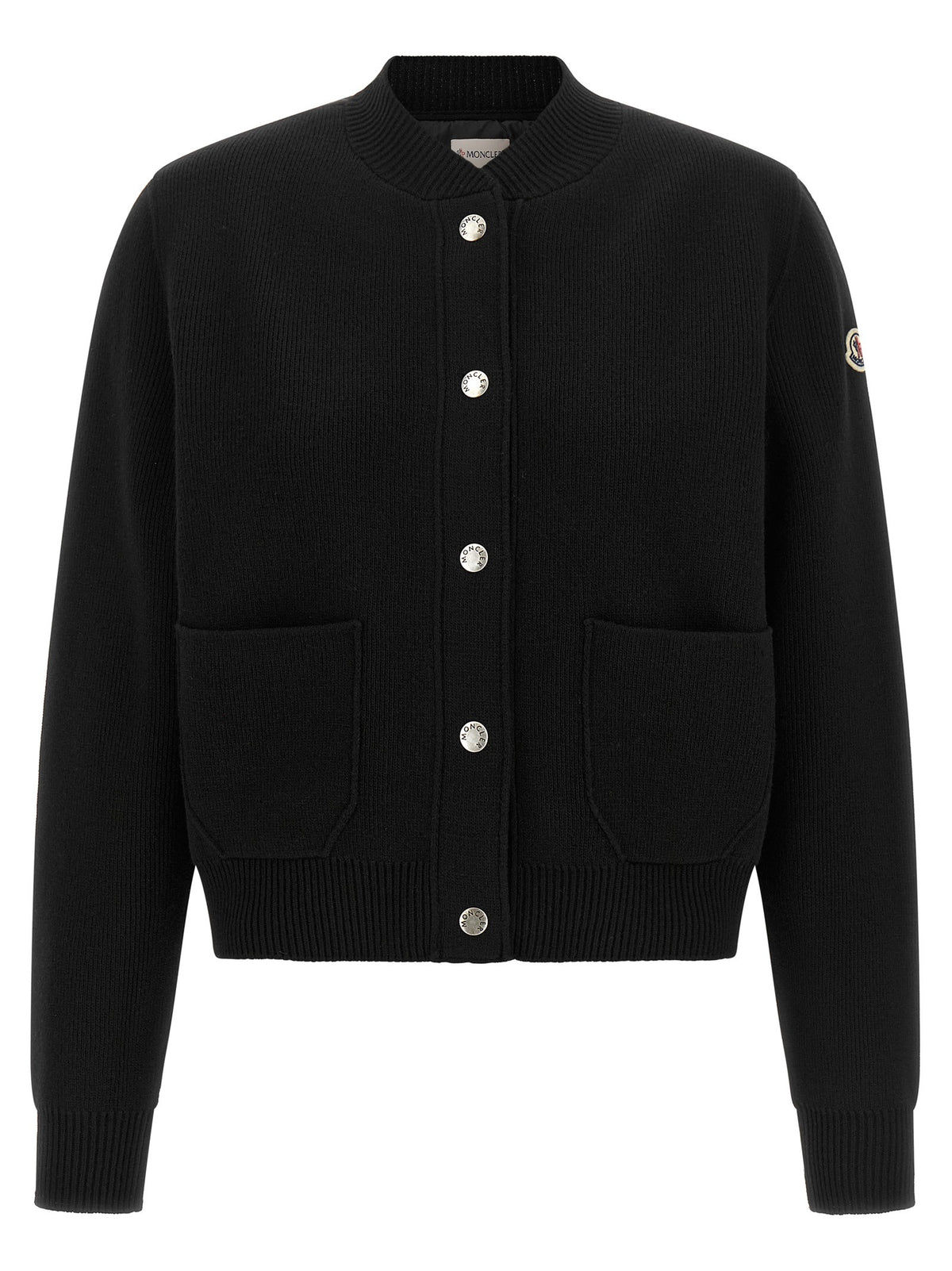 Moncler Padded Back Cardigan Black