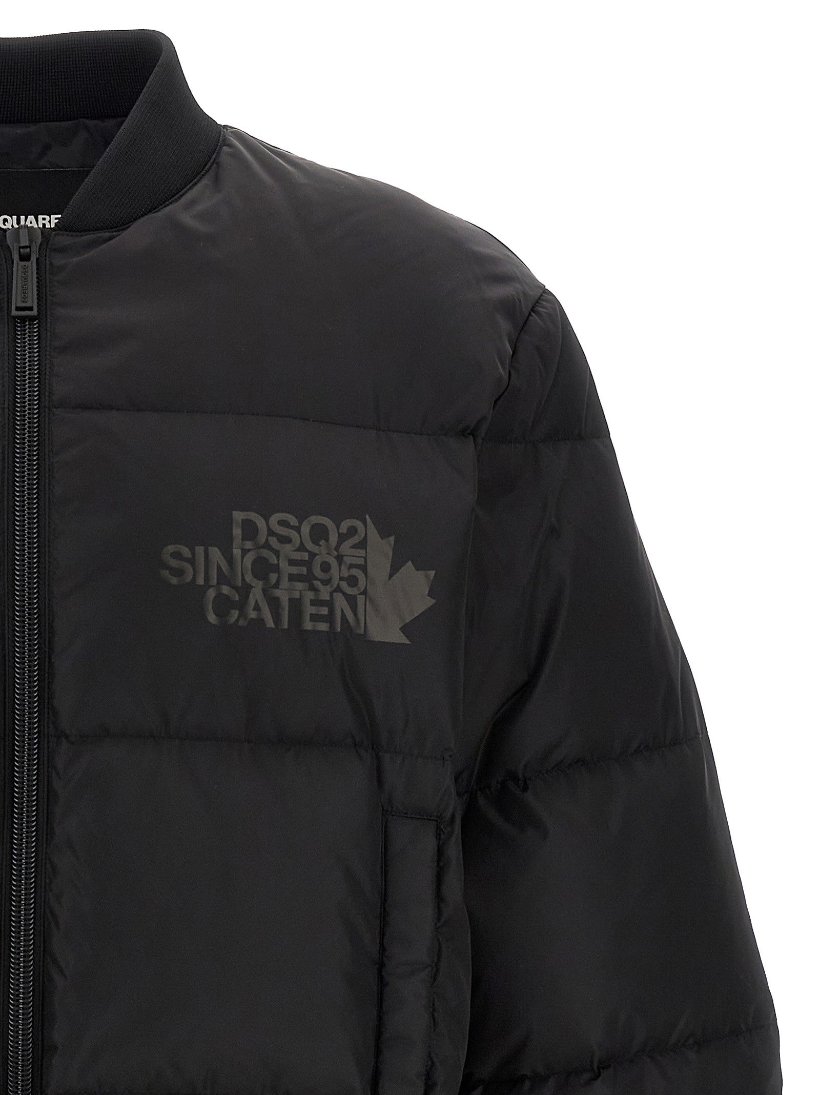 Dsquared2 Padded Bomber Jacket Black
