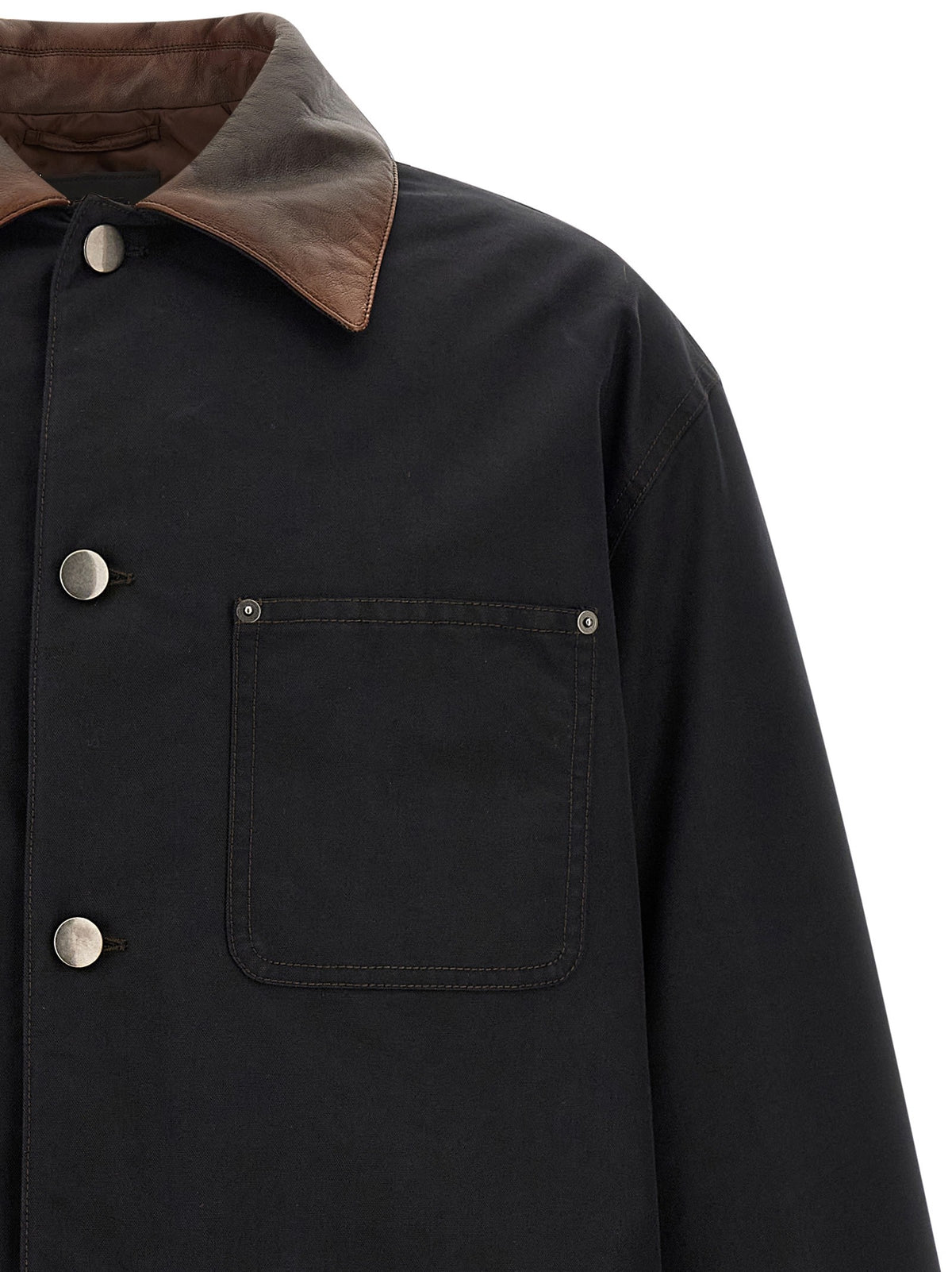 PRADA Padded Canvas Jacket Black