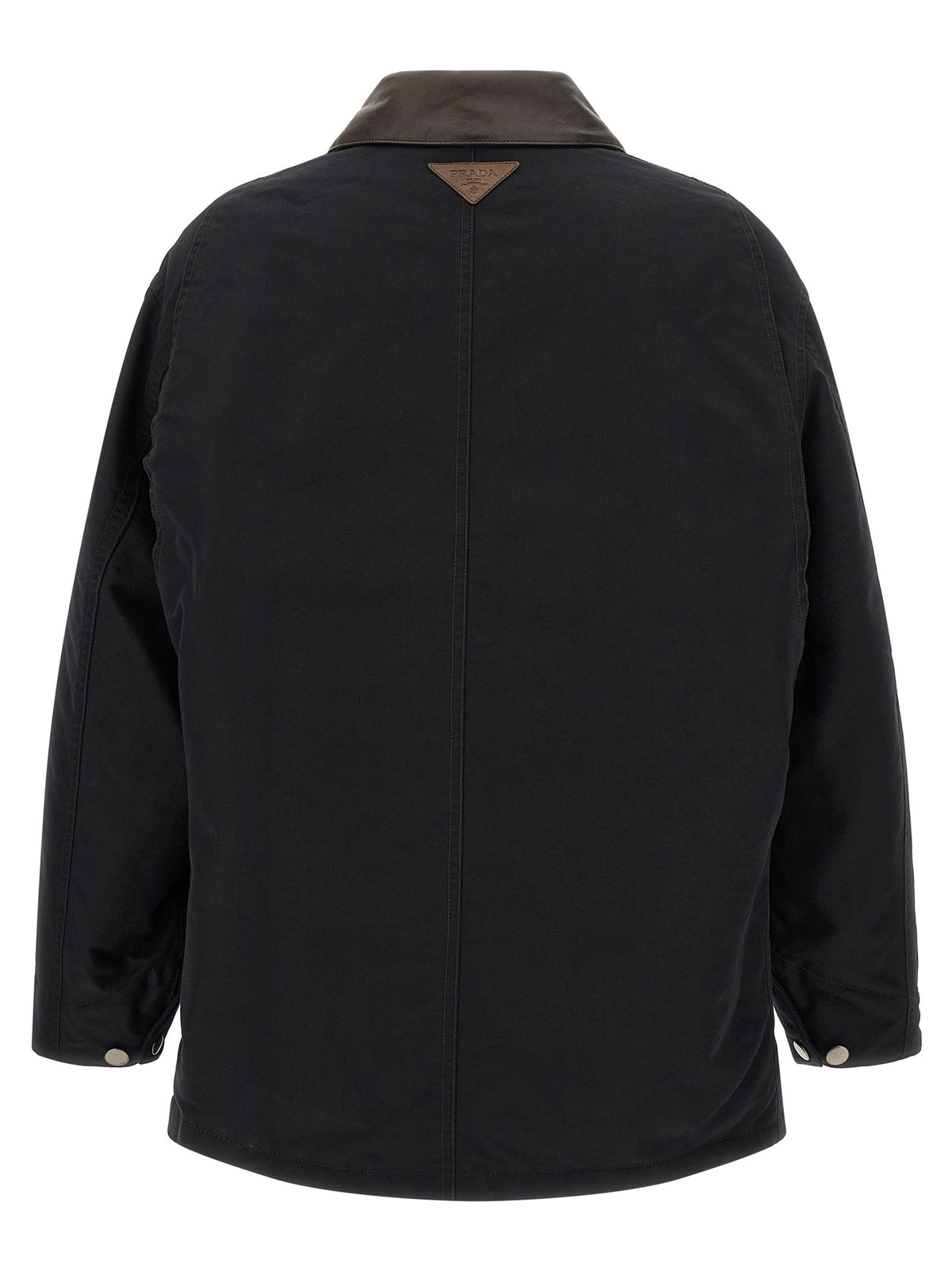 PRADA Padded Canvas Jacket Black