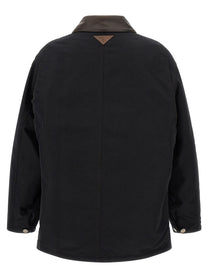 PRADA Padded Canvas Jacket Black