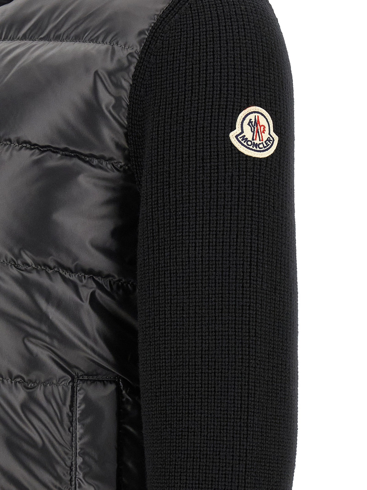 Moncler Padded Cardigan Black