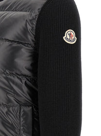 Moncler Padded Cardigan Black