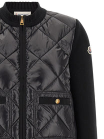Moncler Padded Cardigan Black