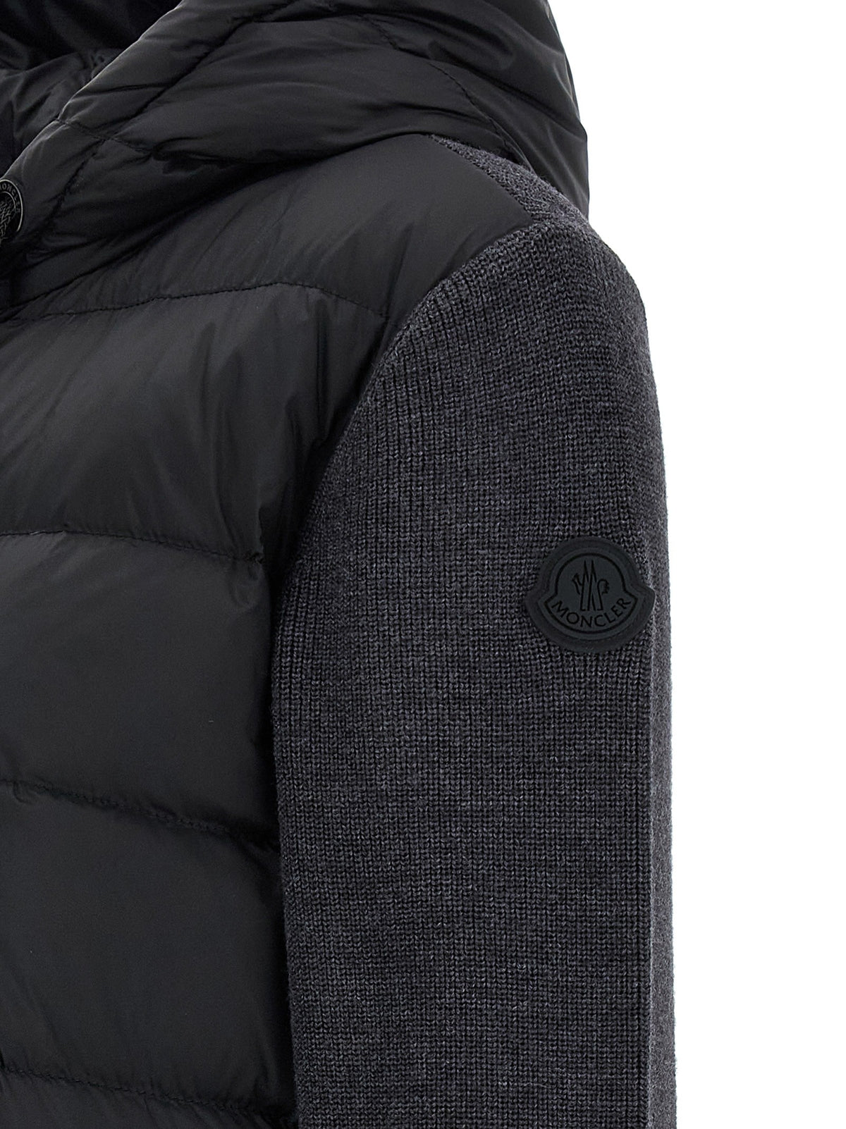 Moncler Padded Cardigan Grey