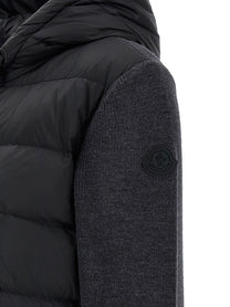 Moncler Padded Cardigan Grey