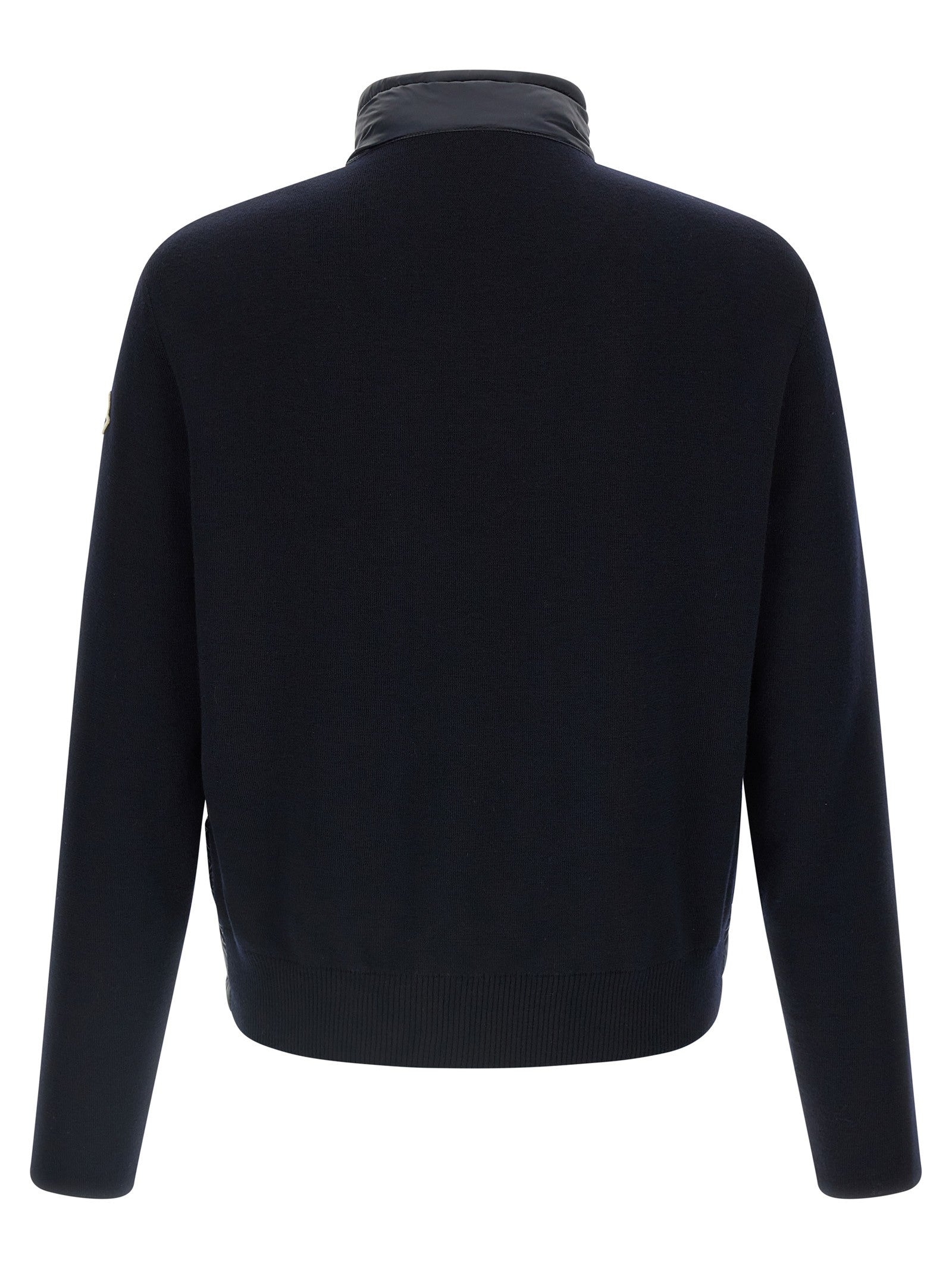 Moncler Padded Cardigan Blue