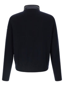 Moncler Padded Cardigan Blue