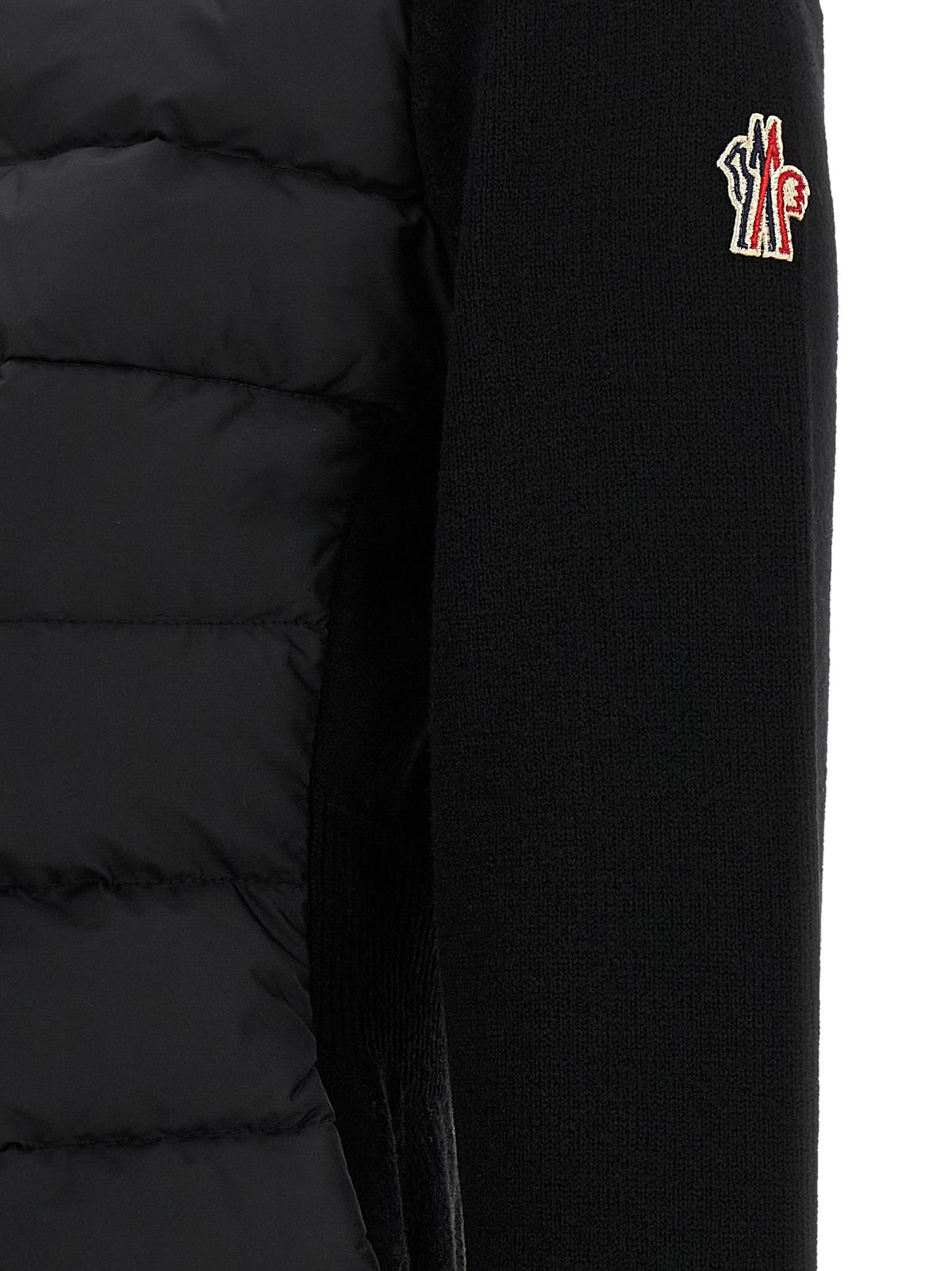 Moncler Grenoble Padded Cardigan Black