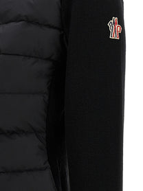 Moncler Grenoble Padded Cardigan Black