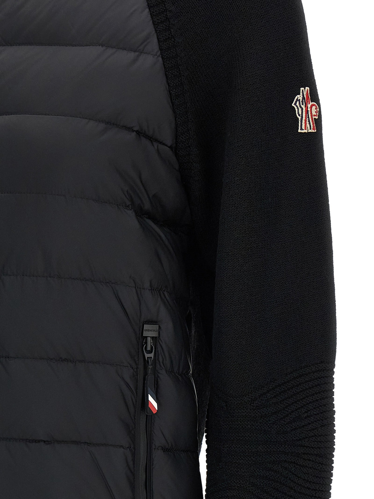 Moncler Grenoble Padded Cardigan Black, view 4