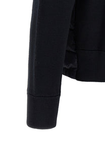 Moncler Padded Cardigan Blue