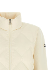 Moncler Padded Cardigan White