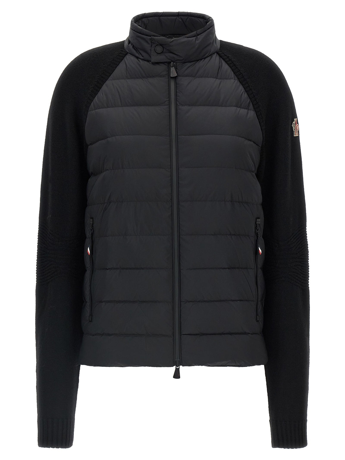Moncler Grenoble Padded Cardigan Black