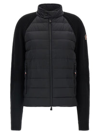 Moncler Grenoble Padded Cardigan Black