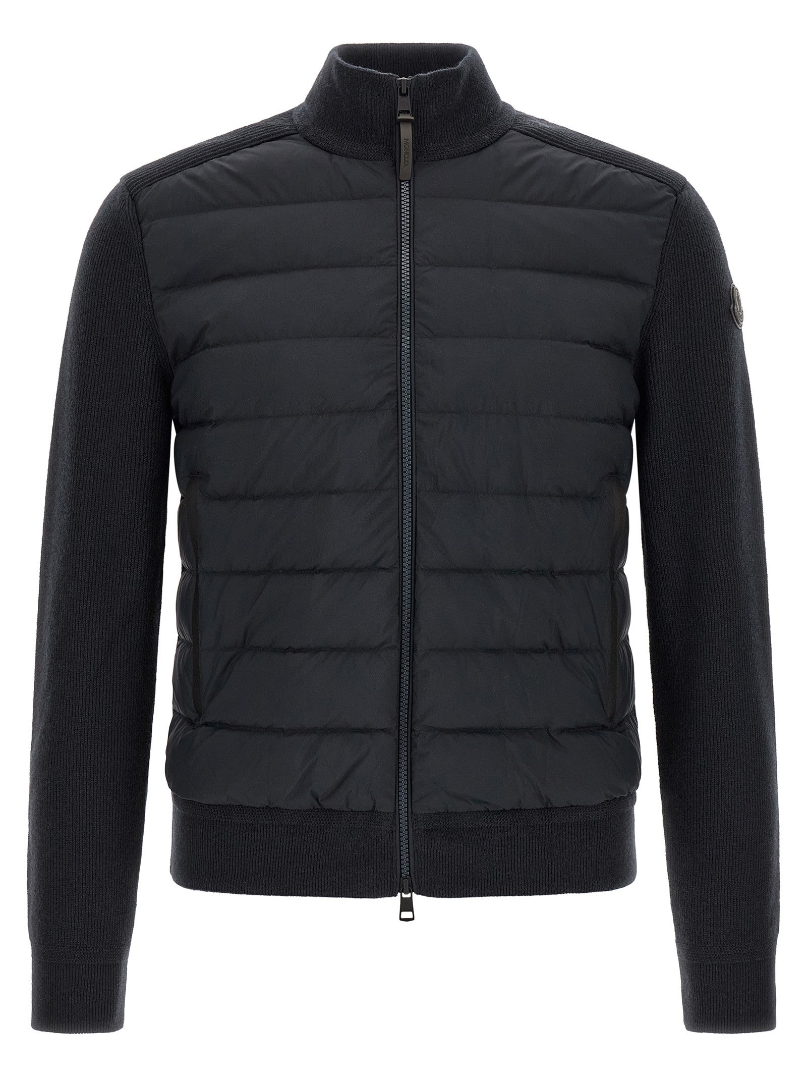 Moncler Padded Cardigan Blue