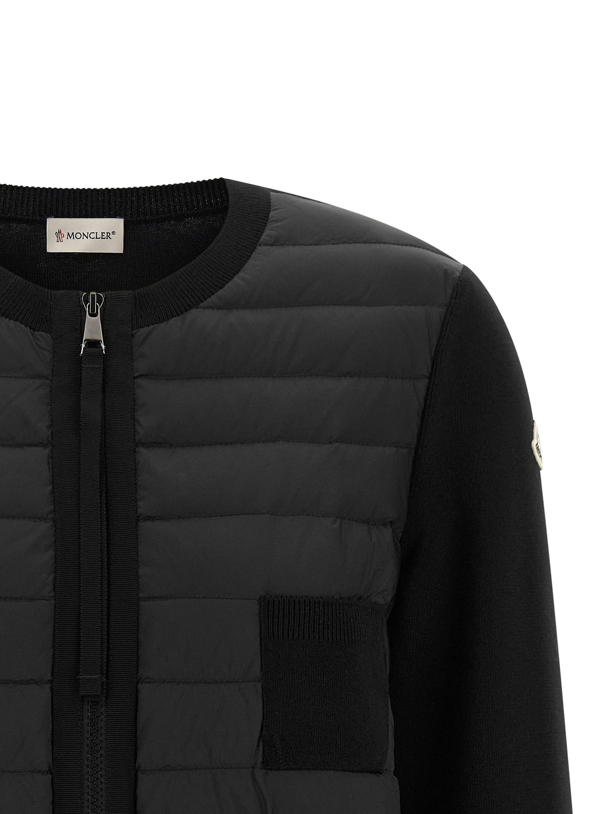 Moncler Padded Cardigan Black