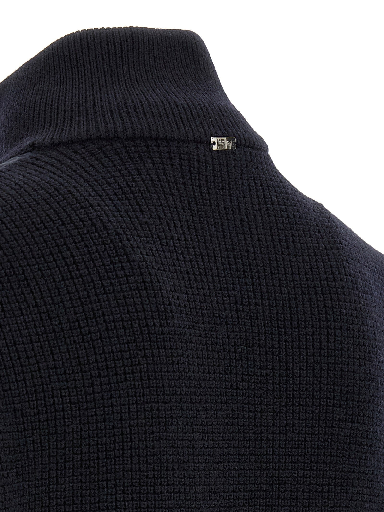 Herno Padded Cardigan Blue