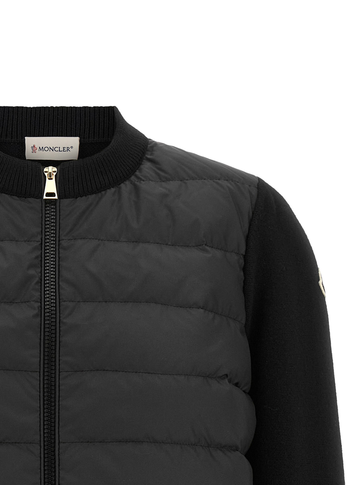 Moncler Padded Cardigan Black