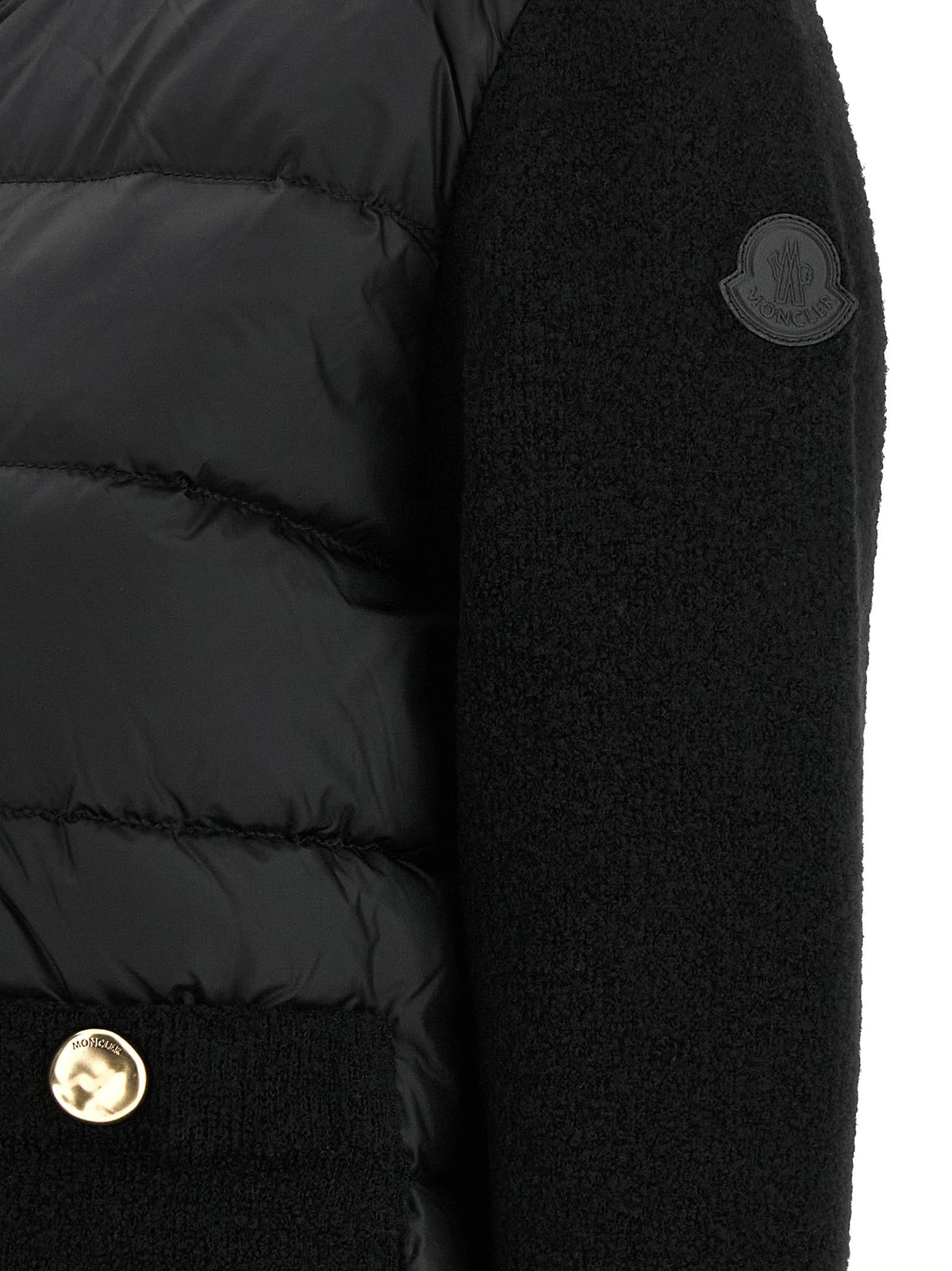 Moncler Padded Cardigan Black