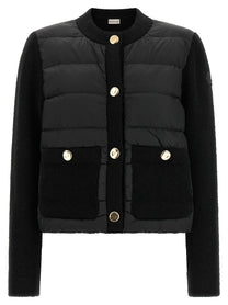 Moncler Padded Cardigan Black