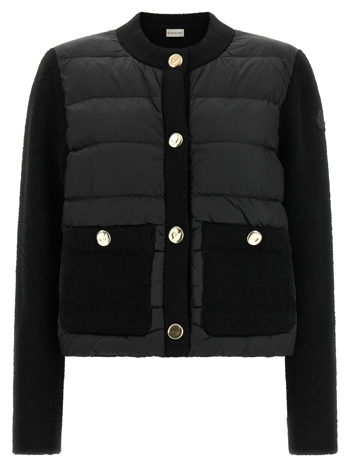 Moncler Padded Cardigan Black