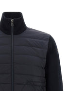 Moncler Padded Cardigan Blue