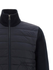 Moncler Padded Cardigan Blue