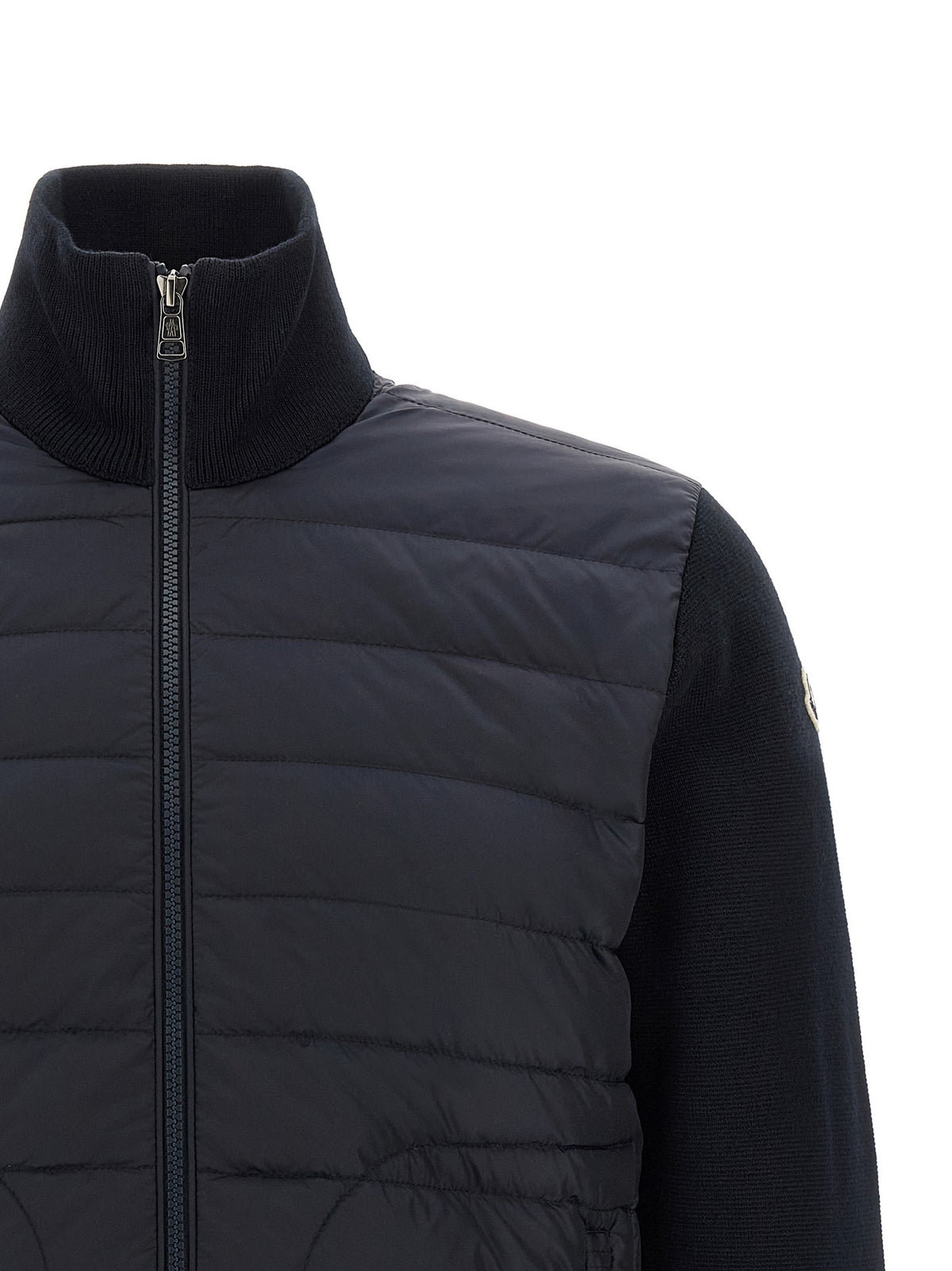 Moncler Padded Cardigan Blue