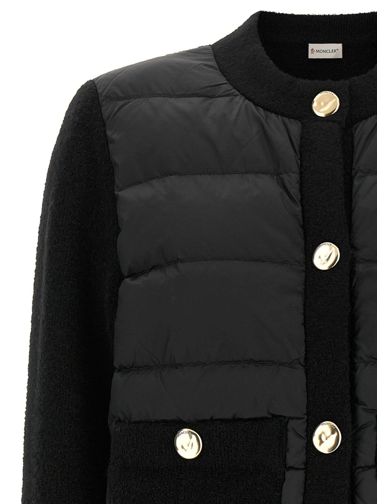 Moncler Padded Cardigan Black