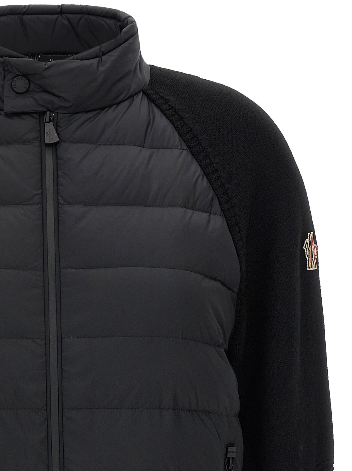 Moncler Grenoble Padded Cardigan Black, view 3